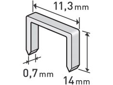 EXTOL spony 14mm balení 1000ks 11,3x0,52x0,70mm 8852505