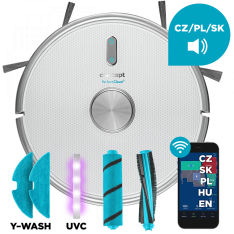 CONCEPT VR3205 robotický vysavač s mopem 3v1 Perfect Clean Laser UVC Y-wash