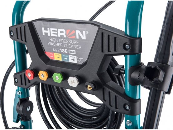 HERON vysokotlaký motorový čistič se šamponovačem, 186bar 8896351