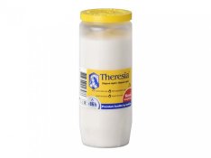 Svíce hřbitovní Bolsius Theresia kompozitní 230g ~ 92h bílá