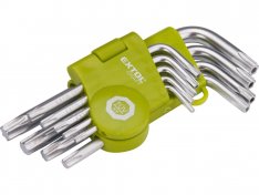 EXTOL CRAFT 66010 L-klíče TORX krátké, sada 9ks, T 10-15-20-25-27-30-40-45-50