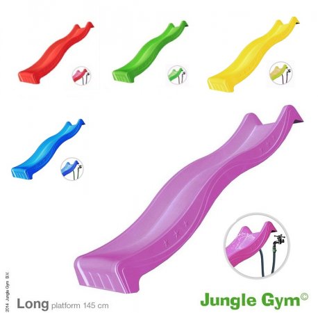 Jungle Gym skluzavka dlouhá žlutá s přípojkou na vodu