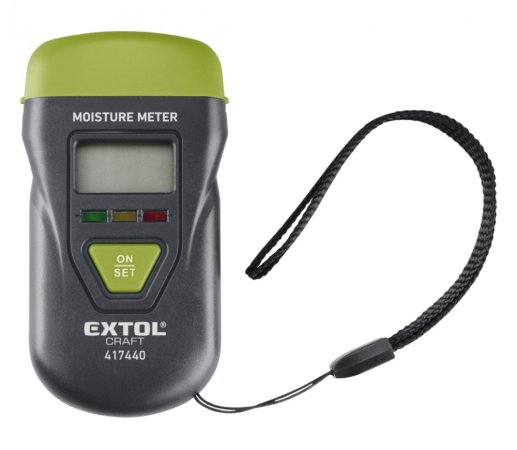EXTOL CRAFT 417440 vlhkoměr pro měření vlhkosti dřeva, omítky a podobných materiálů