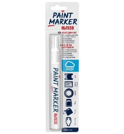 ALTECO Paint Marker bílý popisovač 9572