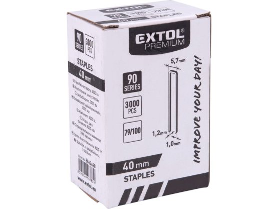 EXTOL spona nastřelovací 40 mm 3000 ks 5,7x1,2x1 mm 8862628
