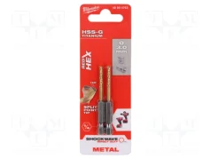 MILWAUKEE Vrták na kov 3,0mm 2ks RED HEX HSS-G TiN O 48894763