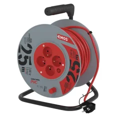 EMOS prodlužovací kabel na bubnu 25m / 4 zásuvky 230V 1908042501 P19425
