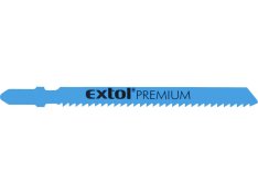 EXTOL PREMIUM 8805203 plátky do přímočaré pily 5ks, 75x2,5mm, úchyt BOSCH, Bi-metal