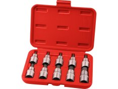 hlavice zástrčné HEX, sada 10ks, CrV, S2, EXTOL PREMIUM
