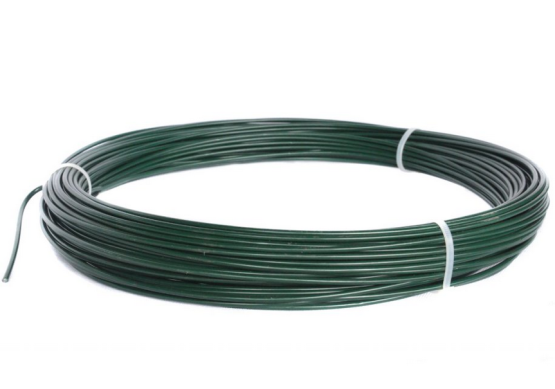 Drát napínací 3,5 mm / 52 m poplastovaný zelený RAL6005