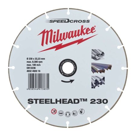 MILWAUKEE Diamantový kotouč STEELHEAD 230mm 4932492016