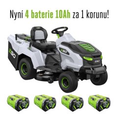 EGO aku zahradní traktor TR3801E-B 4x10Ah G81039