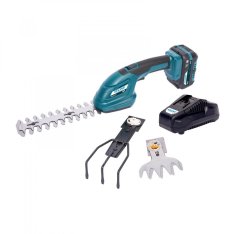 XTLINE Aku zahradní nůžky 3v1, 18 V + baterie 2.0 Ah + nabíječka 2.4 A XT102877-1B2