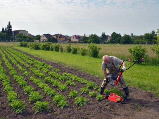Rotační plečka RP-T2/S nasazení motoru