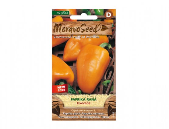 MoravoSeed Paprika zeleninová raná oranžová DVORANA 64461