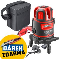 EXTOL PREMIUM laser červený liniový, křížový samonivelační 8823311