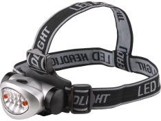 EXTOL CRAFT 8862100 čelovka 8 + 2 LED diod, dosvit 15m, 3 stupně svítivosti: 4-8 bílé nebo 2 červené
