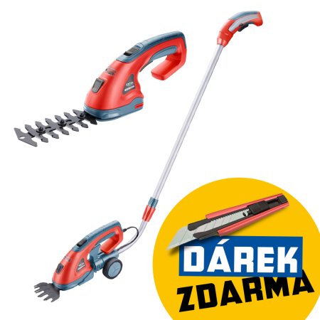 EXTOL PREMIUM nůžky na trávu a živé ploty 7,2V Li-ion 1500mAh 8895602