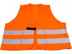 vesta signální s reflexními pásky-oranžová, univerzální velikost, polyester, PES