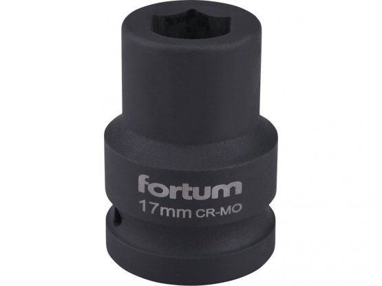 FORTUM hlavice nástrčná rázová 3/4", 17mm, L 52mm 4703017