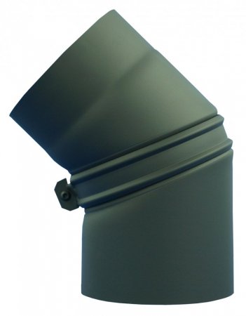 Koleno kouřové pr. 130 / 1,5 mm stavitelné 0 - 45 st.