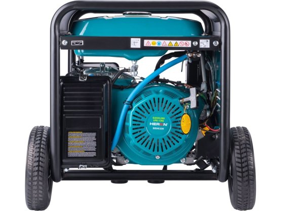 HERON elektrocentrála benzínová a plynová (LPG/NG) 17HP/8,2kW, elektrický start, ATS ready, podvozek 8896326
