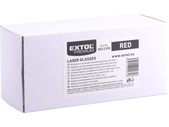 EXTOL PREMIUM brýle pro zvýraznění laser. paprsku, zelené 8823399