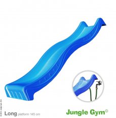 Jungle Gym skluzavka krátká modrá s přípojkou na vodu