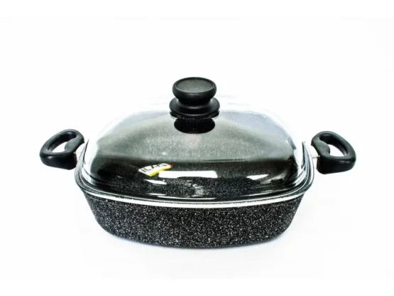 PROTITAN Univerzální pekáč linie Granit černý 28x28x8cm neindukční 4,3l