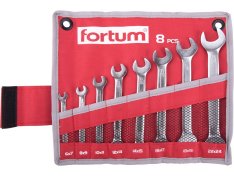 FORTUM klíče ploché, sada 8ks, 6-24mm, 61CrV5 4730104