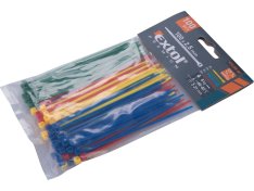 pásky na vodiče barevné, 100x2,5mm, 100ks, 8856192, NYLON, EXTOL PREMI