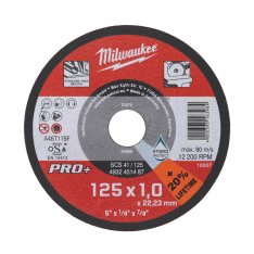 MILWAUKEE řezný kotouč CutWSCS PRO+ na kov 125 mm / 1mm