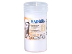 Svíce hřbitovní Madona vklad 100g ~1,5dne bílá lisovaná