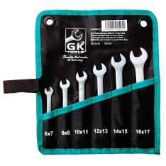 GK Tools sada plochých klíčů 6-17mm 6ks P16040/P
