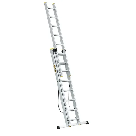 Žebřík třídílný 8 příček 3x8 150Kg DRABEST