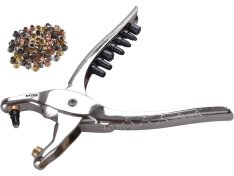EXTOL CRAFT kleště děrovací-drukovací sada se 100ks oček, ?2,5-5mm 10260