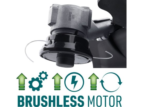 EXTOL INDUSTRIAL Křovinořez aku SHARE20V BRUSHLESS 2x2Ah 8791900