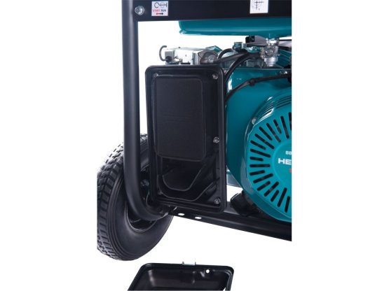 HERON elektrocentrála benzínová 15HP/6,8kW (400V), 5,5kW (230V), elektrický start, podvozek 8896420