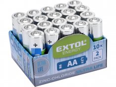 EXTOL ENERGY baterie zink-chloridové, 20ks, 1,5V AA (R6) 42003