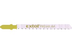 EXTOL PREMIUM 8805005 plátky do přímočaré pily 5ks, 75x2,5mm, úchyt BOSCH, HCS