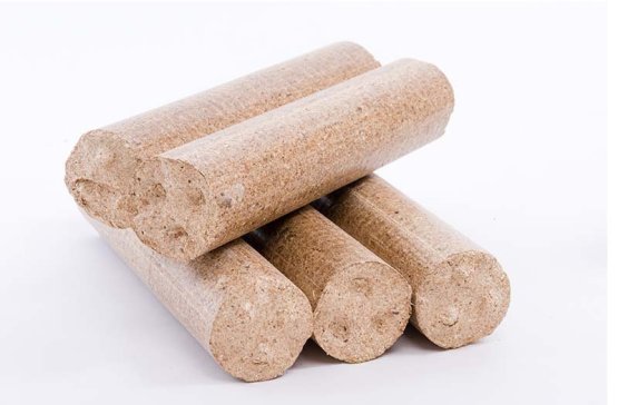 Dřevěné brikety válec M 10 kg - měkké dřevo
