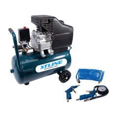 XTLINE Kompresor olejový 1500 W 24L + příslušenství XT2003SET