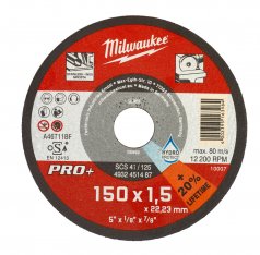 MILWAUKEE řezný kotouč CutWSCS PRO+ na kov 150 mm / 1,5mm