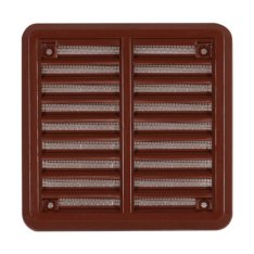 HACO větrací mřížka se síťovinou - krytka 150x150 hnědá 0314