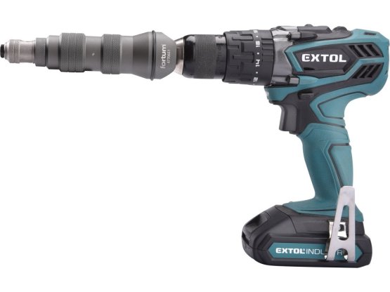 FORTUM nástavec nýtovací na vrtačku, pro trhací nýty 2,4-4,8mm, CrMo 4770651