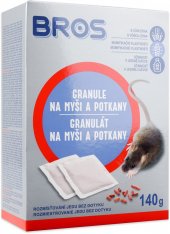 Bros Granule na myši a potkany 7 x 20 g 1630
