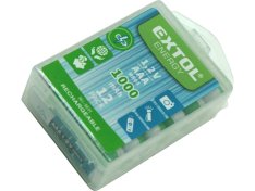 EXTOL ENERGY baterie nabíjecí, 12ks, AAA (HR03), 1,2V, 1000mAh, NiMh 42062