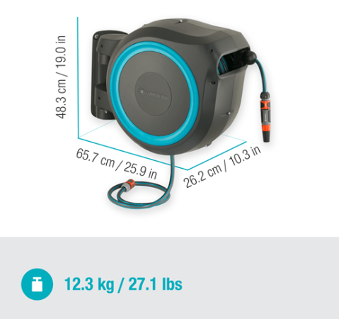 GARDENA nástěnný box na hadici RollUp L 30m 18625-20