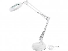 EXTOL PREMIUM Lampa stolní s lupou a USB napájením 43161