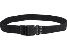 opasek nylonový černý, š.5cm x d.122cm, plast. přezka, nylon 8858009